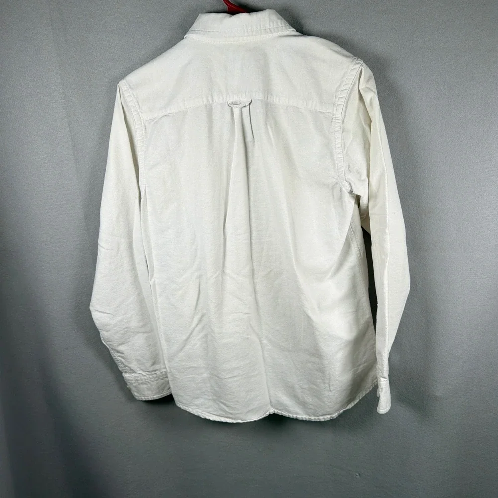 The Children's Place Button Down Boys XL White Oxford Long Sleeve Preppy Preppy